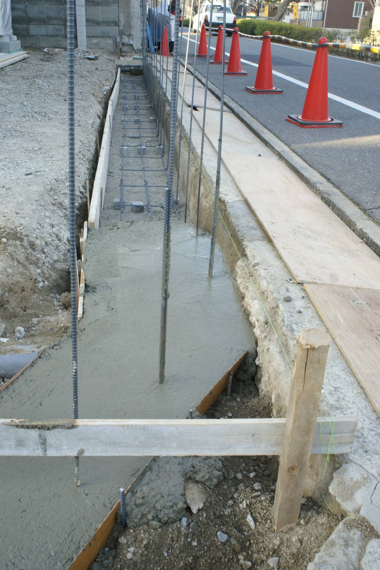 基礎工事（ベースコンクリート）