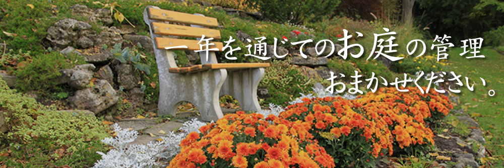 お庭のメンテナンス