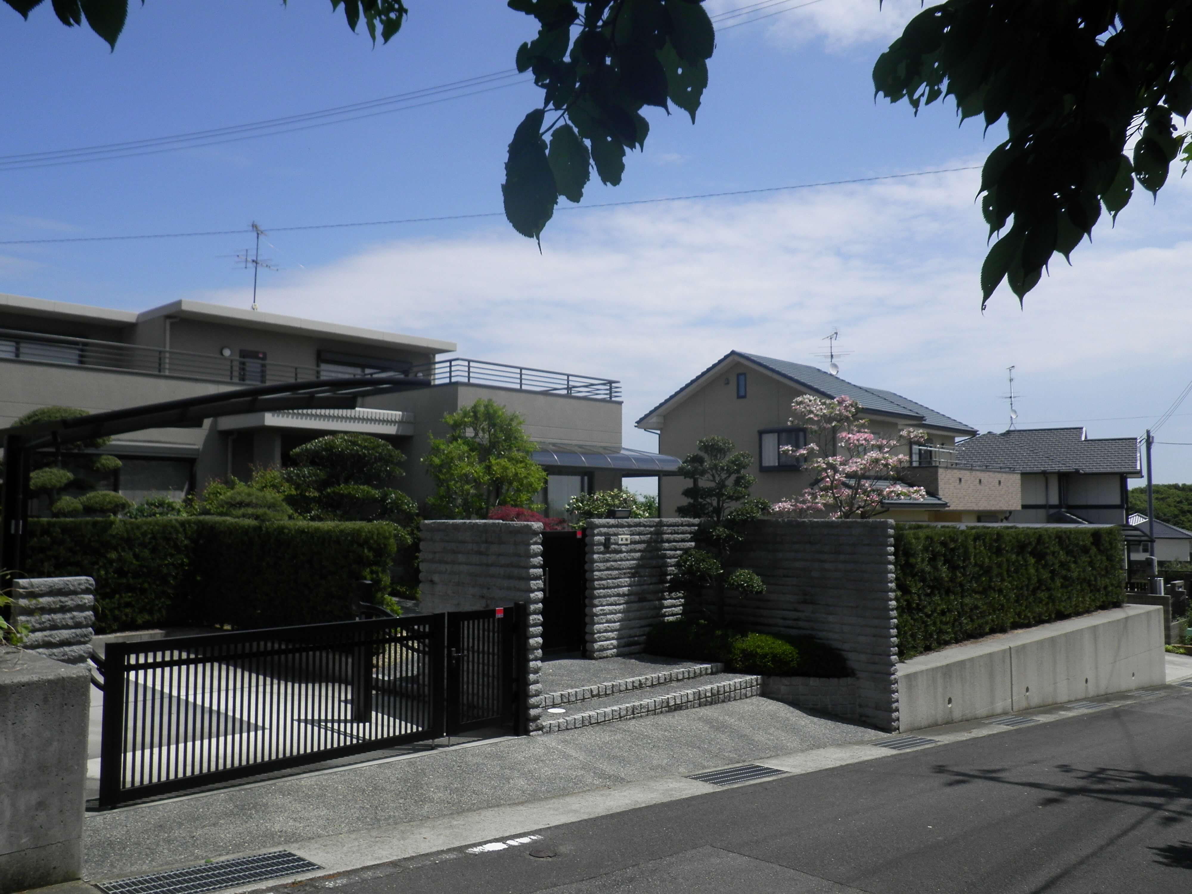 シンプルな兵庫県淡路市の外構